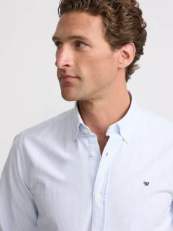 Silbon Smart Casual·Camisas Sport-Camisa sport oxford raya Celeste