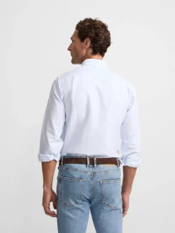 Silbon Smart Casual·Camisas Sport-Camisa sport oxford raya Celeste