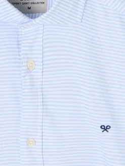 Silbon Camisas Sport Y Poleras|Smart Casual·Camisas Sport-Camisa sport oxford rayas horizontales Celeste