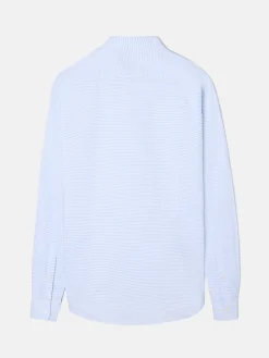 Silbon Camisas Sport Y Poleras|Smart Casual·Camisas Sport-Camisa sport oxford rayas horizontales Celeste