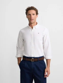 Silbon Smart Casual·Camisas Sport-Camisa sport oxford rayas amarilla Amarillo