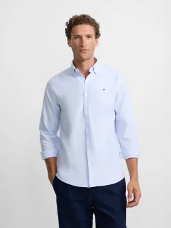Silbon Smart Casual·Camisas Sport-Camisa sport oxford regular fit Celeste