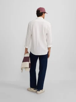 Silbon Smart Casual·Camisas Sport-Camisa sport raqueta estructura Blanco