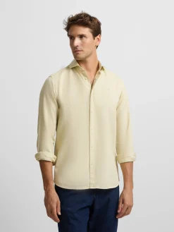 Silbon Smart Casual·Camisas Sport-Camisa sport raqueta estructura Amarillo