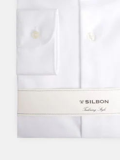 Silbon Formal Y Etiqueta·Camisas De Vestir-Camisa vestir blanca puño simple easy iron Blanco