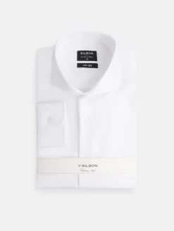 Silbon Formal Y Etiqueta·Camisas De Vestir-Camisa vestir blanca puño simple easy iron Blanco