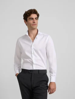 Silbon Formal Y Etiqueta·Camisas De Vestir-Camisa vestir blanca puño simple easy iron Blanco