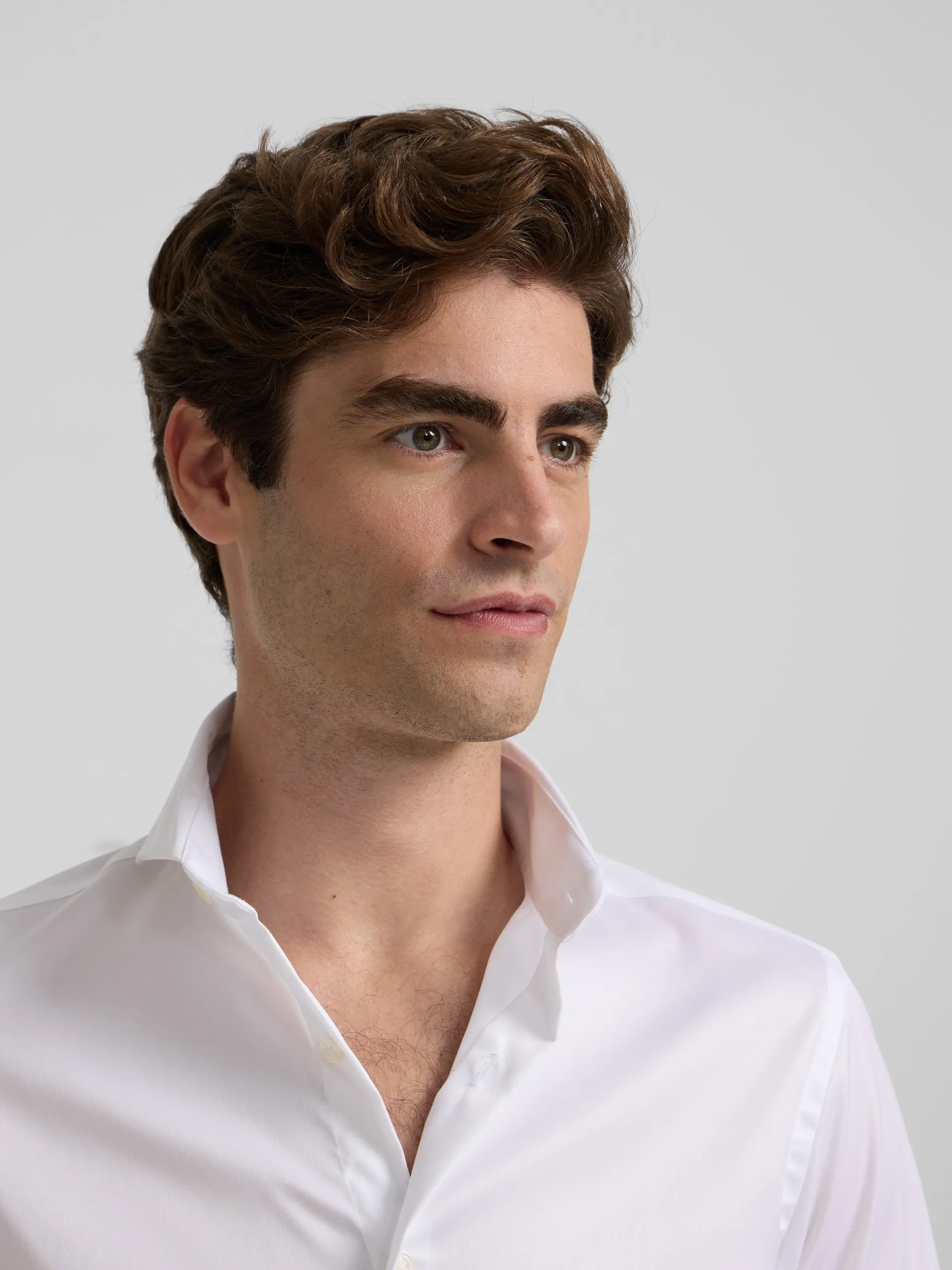 Silbon Formal Y Etiqueta·Camisas De Vestir-Camisa vestir blanca puño simple easy iron Blanco