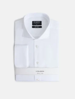 Silbon Formal Y Etiqueta·Camisas De Vestir-Camisa vestir easy iron puño doble blanca Blanco