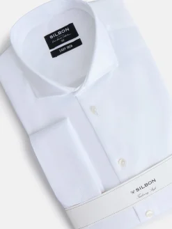 Silbon Formal Y Etiqueta·Camisas De Vestir-Camisa vestir easy iron puño doble blanca Blanco