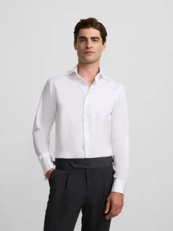 Silbon Formal Y Etiqueta·Camisas De Vestir-Camisa vestir easy iron puño doble blanca Blanco