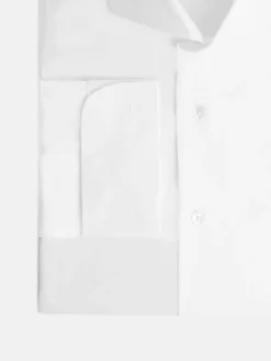 Silbon Formal Y Etiqueta·Camisas De Vestir-Camisa vestir espiga blanca puño doble Blanco