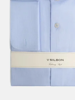Silbon Formal Y Etiqueta·Camisas De Vestir-Camisa vestir espiga puño doble Celeste