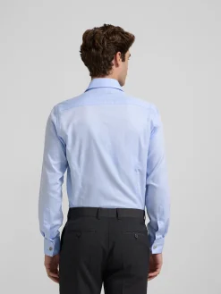 Silbon Formal Y Etiqueta·Camisas De Vestir-Camisa vestir espiga puño doble Celeste