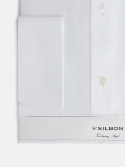 Silbon Formal Y Etiqueta·Camisas De Vestir-Camisa vestir espiga puño doble blanca Blanco