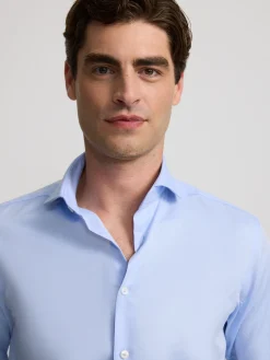 Silbon Formal Y Etiqueta·Camisas De Vestir-Camisa vestir espiga puño doble Celeste