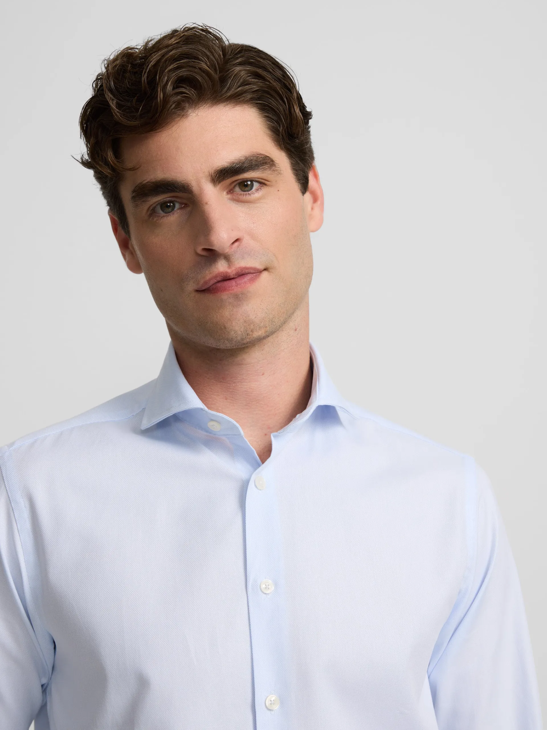 Silbon Formal Y Etiqueta·Camisas De Vestir-Camisa vestir estructura celeste clara Celeste claro