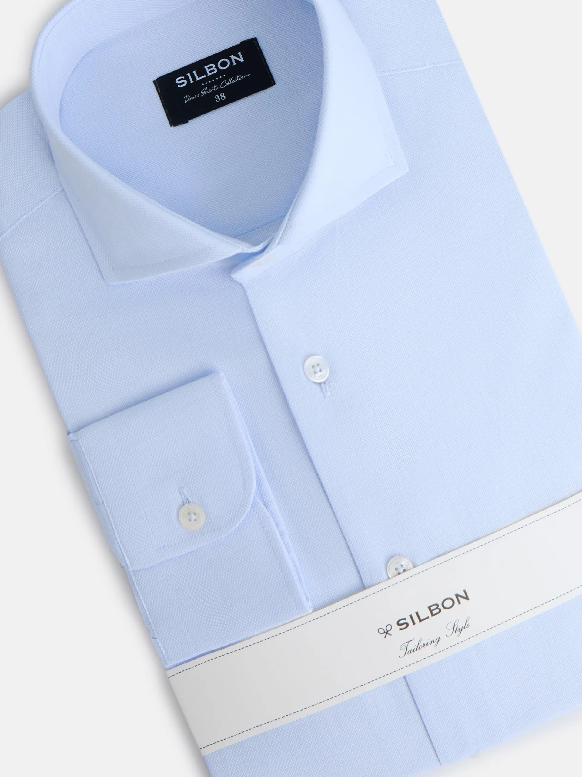 Silbon Formal Y Etiqueta·Camisas De Vestir-Camisa vestir estructura celeste clara Celeste claro