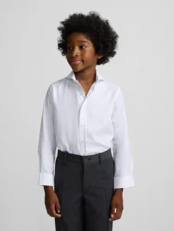 Silbon Camisas De Vestir-Camisa vestir kids puño simple blanca Blanco