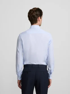Silbon Formal Y Etiqueta·Camisas De Vestir-Camisa vestir mini rayas puño simple Celeste