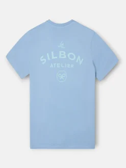 Silbon Smart Casual·Camisetas-Camiseta atelier Azul