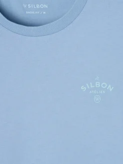 Silbon Smart Casual·Camisetas-Camiseta atelier Azul