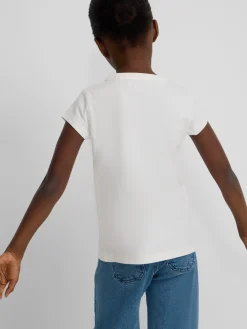 Silbon Camisetas Y Polos-Camiseta girl letras Blanca