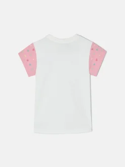 Silbon Camisetas Y Polos-Camiseta girl mangas estampadas Blanca