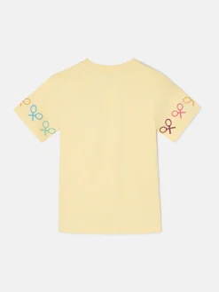 Silbon Camisetas Y Polos-Camiseta girl raquetas multicolor amarilla Amarillo