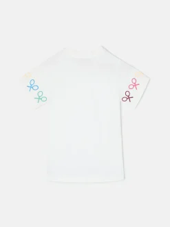 Silbon Camisetas Y Polos-Camiseta girl raquetas multicolor blanca Blanco