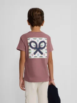 Silbon Camisetas-Camiseta kids etnica Burdeos