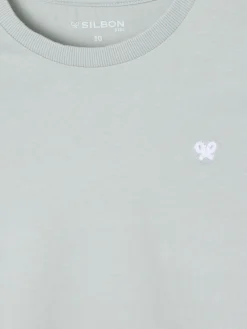 Silbon Camisetas-Camiseta kids mangas colores Verde