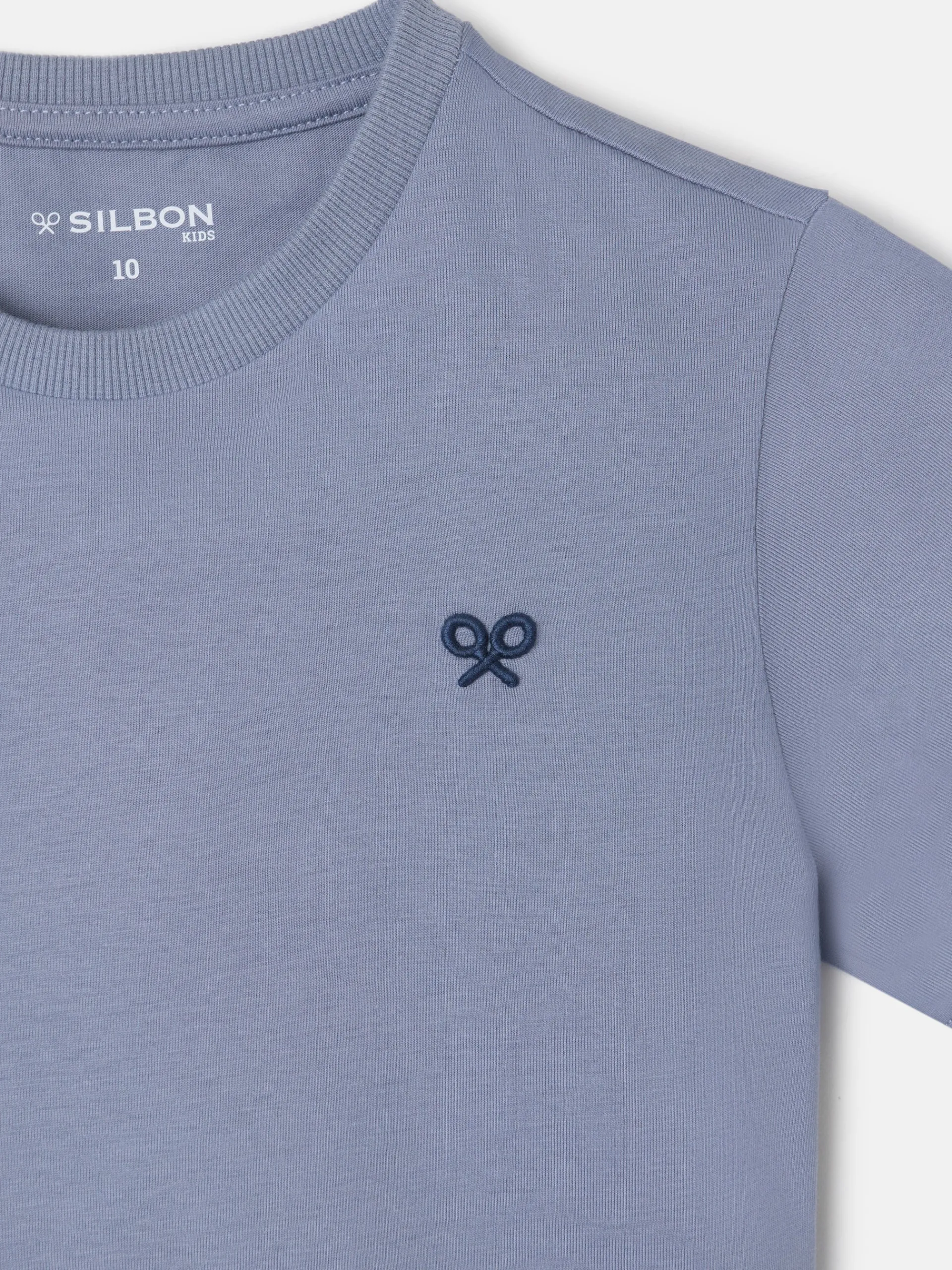 Silbon Camisetas-Camiseta kids minilogo Azul