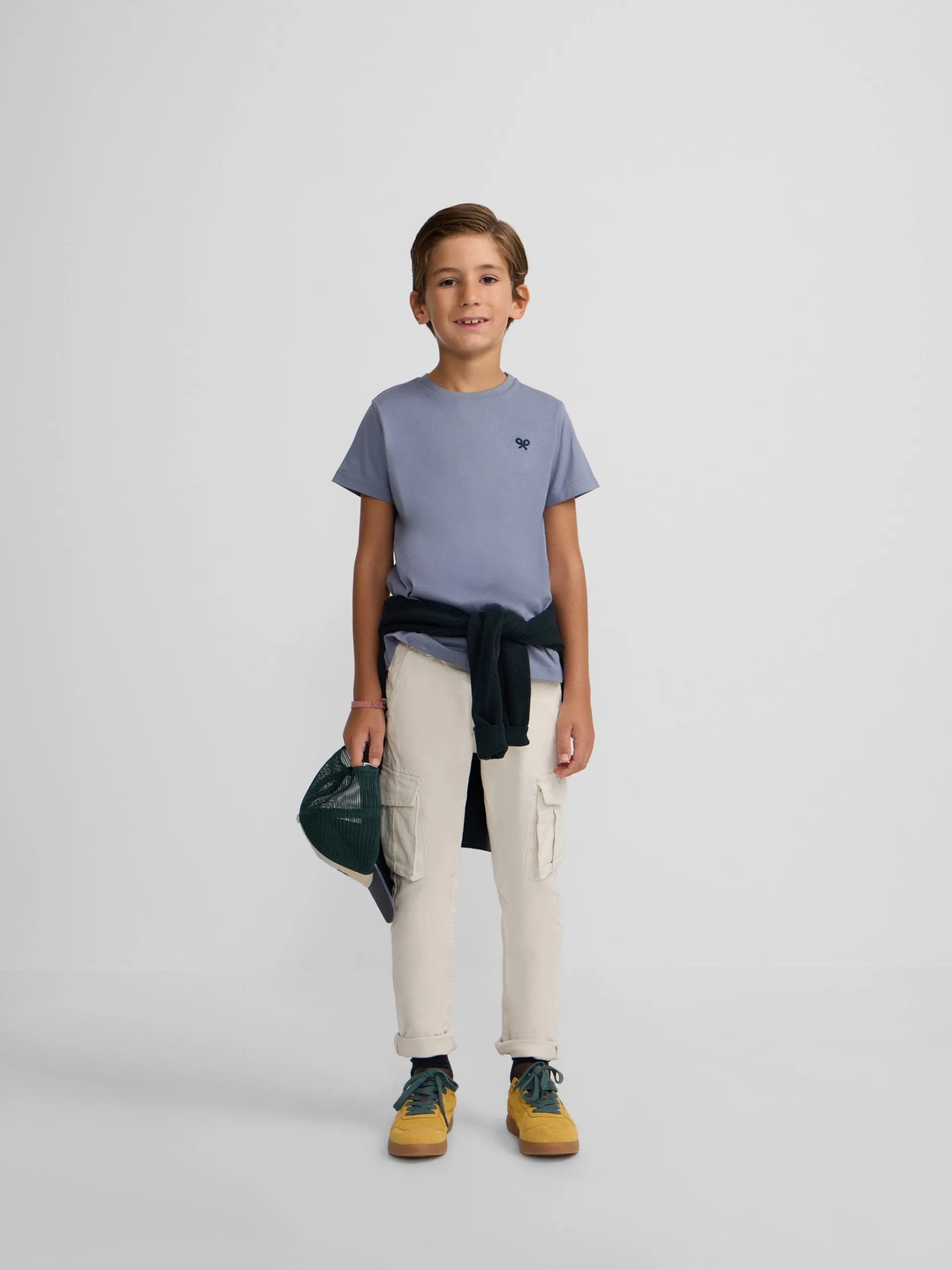 Silbon Camisetas-Camiseta kids minilogo Azul