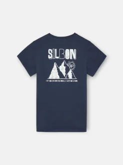 Silbon Camisetas-Camiseta kids mountain azul marino Azul marino