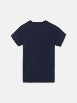 Silbon Camisetas-Camiseta kids raqueta media azul marino Azul marino