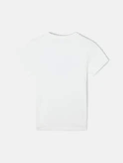 Silbon Camisetas|Chándal-Camiseta kids raqueta media blanca Blanco