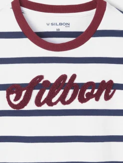 Silbon Camisetas-Camiseta kids raya marinas Azul&nbsp;marino