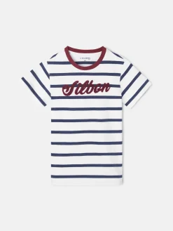 Silbon Camisetas-Camiseta kids raya marinas Azul&nbsp;marino