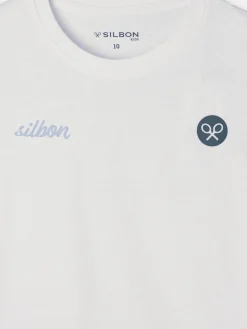 Silbon Camisetas-Camiseta kids tennis club blanca Blanco