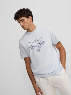 Silbon Smart Casual·Camisetas-Camiseta petit hotel azul claro Azul&nbsp;claro