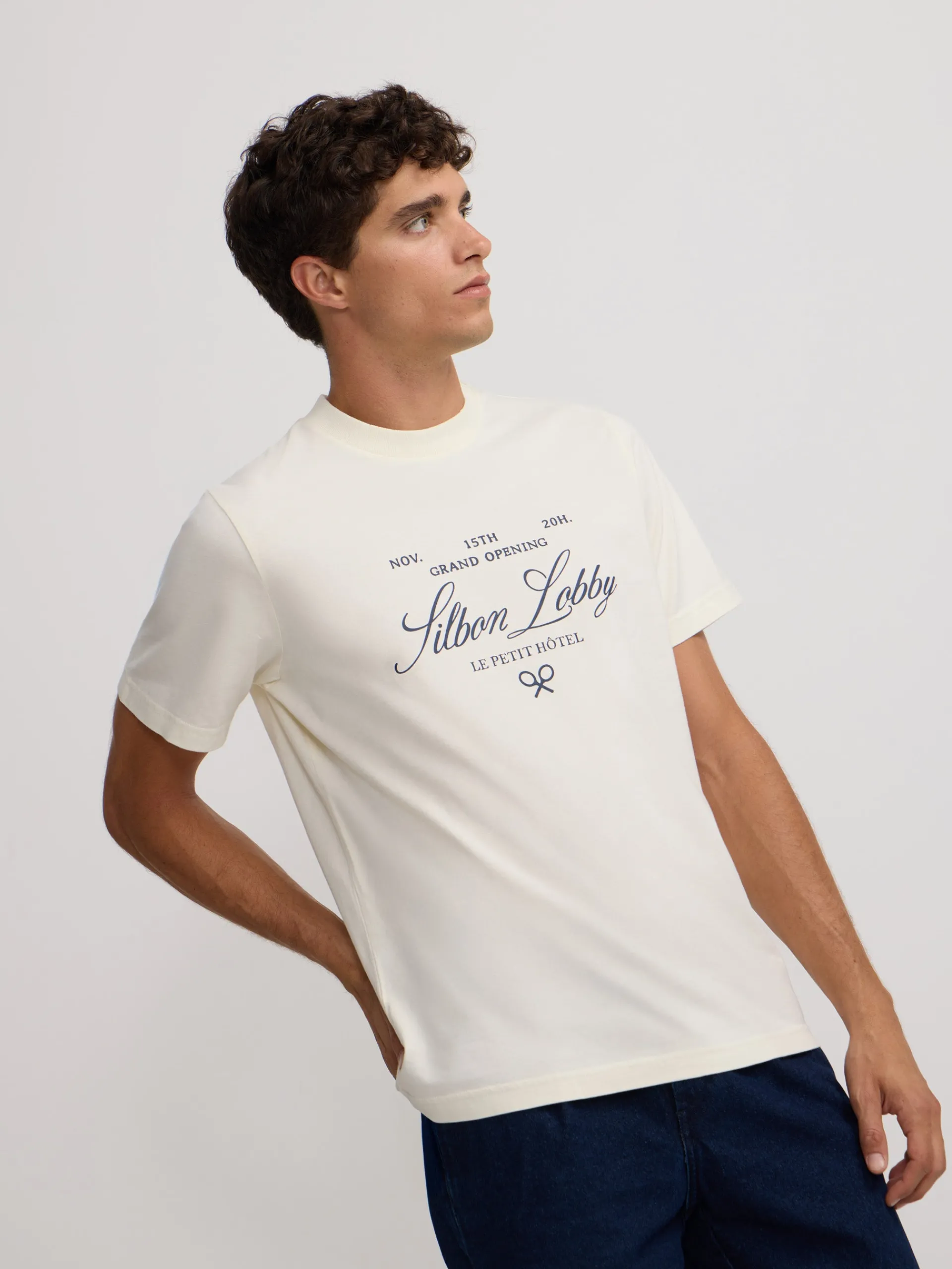 Silbon Smart Casual·Camisetas-Camiseta petit hotel Crema