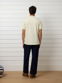 Silbon Smart Casual·Camisetas-Camiseta raya media Amarillo