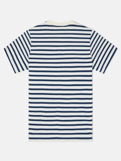 Silbon Smart Casual·Camisetas-Camiseta raya media azul marino Azul&nbsp;marino