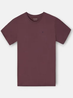 Silbon Smart Casual·Camisetas-Camiseta minilogo Burdeos