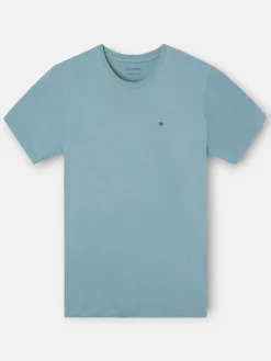 Silbon Smart Casual·Camisetas-Camiseta minilogo azul indigo Azul indigo