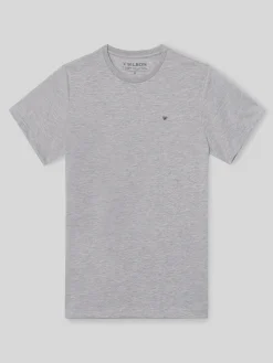 Silbon Smart Casual·Camisetas-Camiseta minilogo Gris