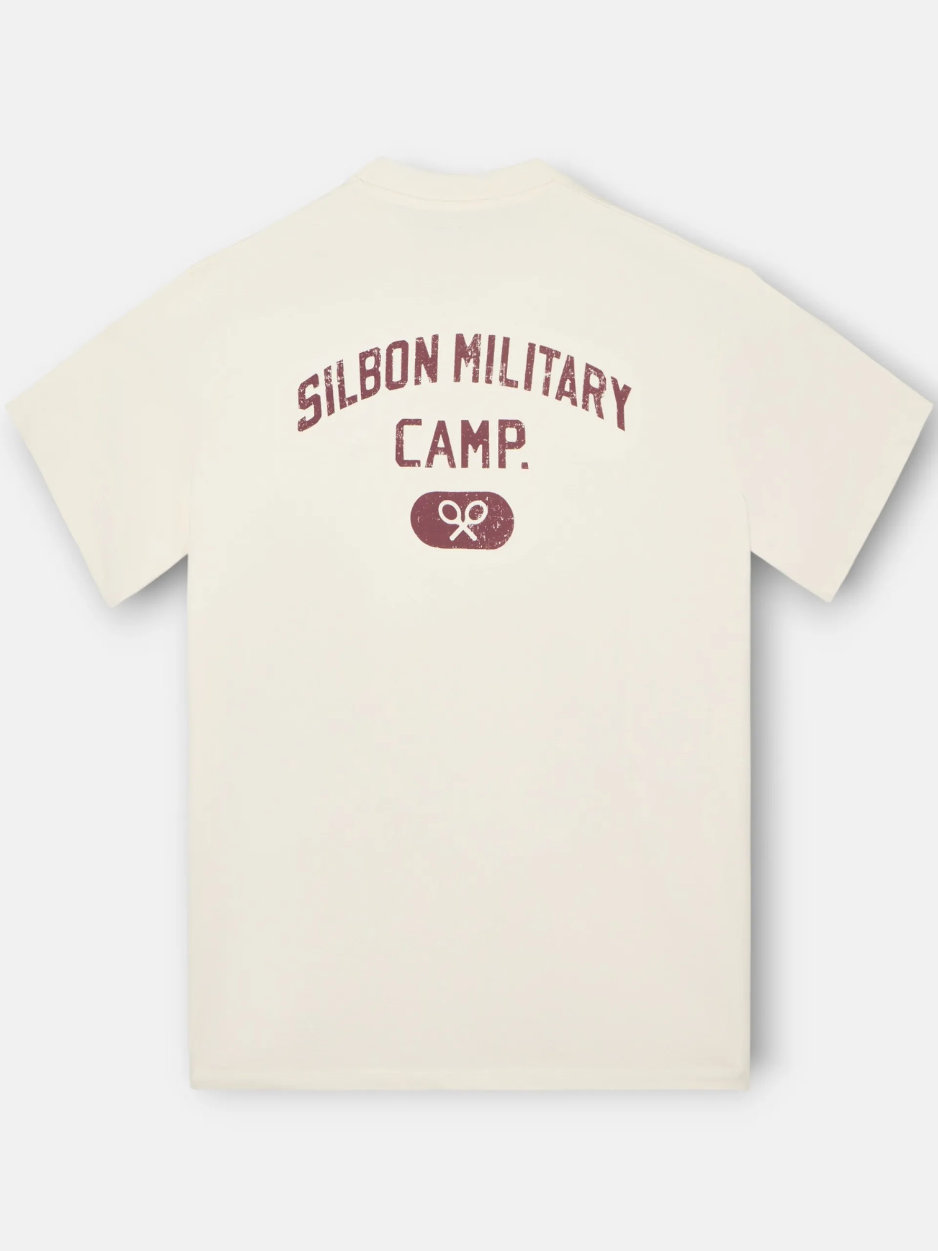 Silbon Smart Casual·Camisetas-Camiseta special fit military camp Crema