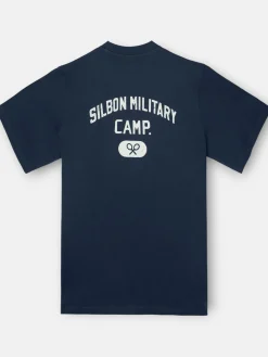 Silbon Smart Casual·Camisetas-Camiseta special fit military camp azul marino Azul&nbsp;marino