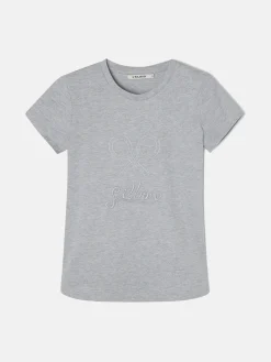 Silbon Camisetas, Polos Y Tops-Camiseta woman clasica Gris
